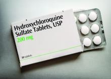 Box of hydroxychloroquine tablets